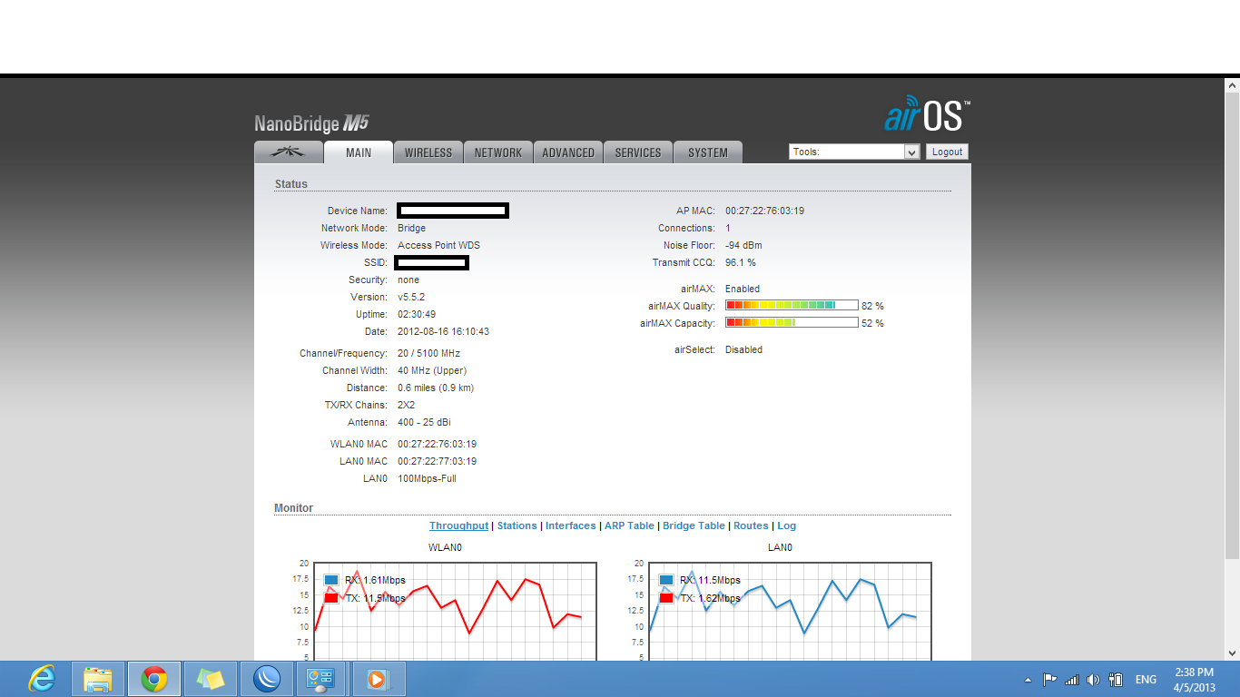 Airmax quality ubiquiti