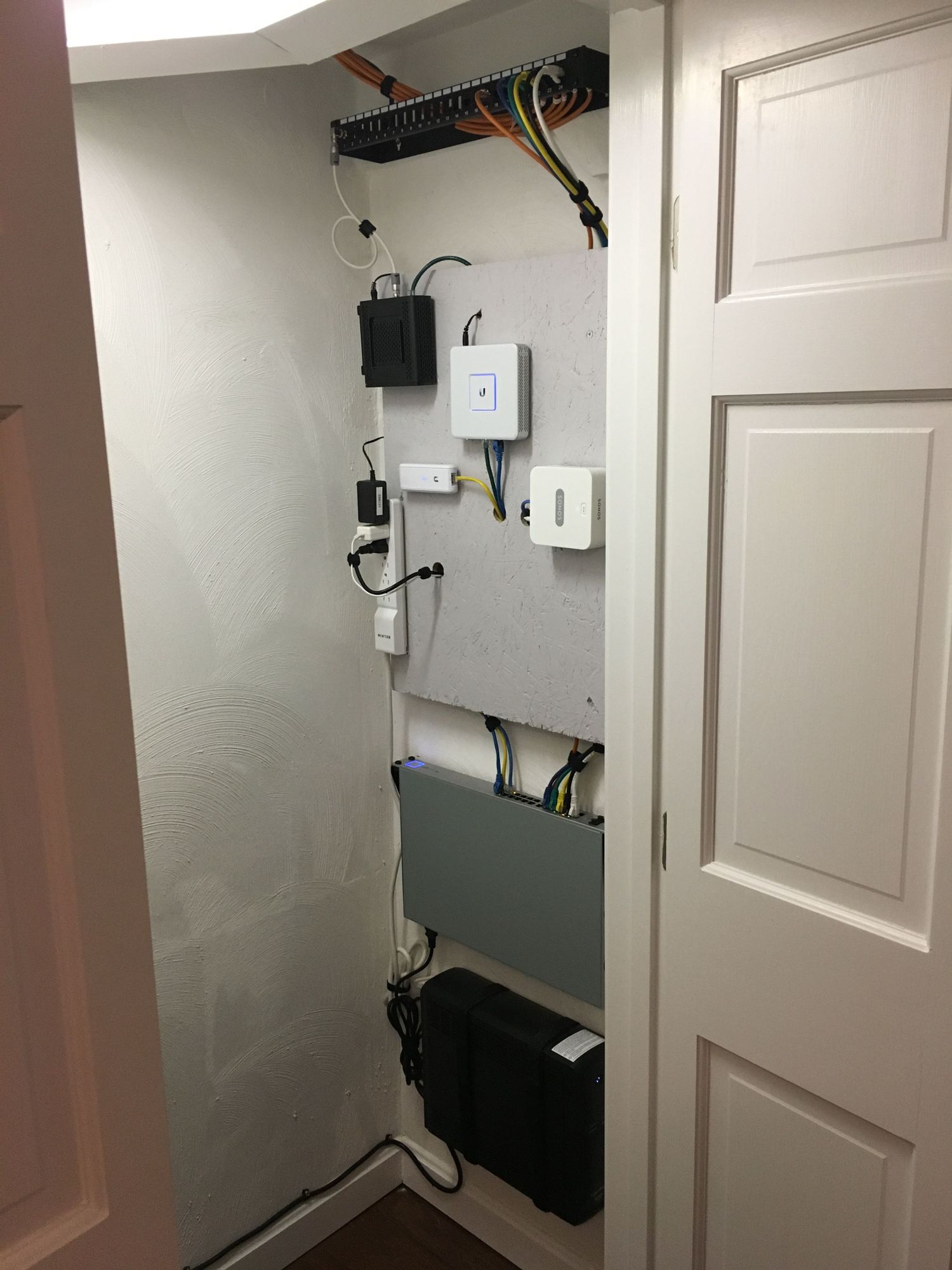 Home Network Wiring Closet