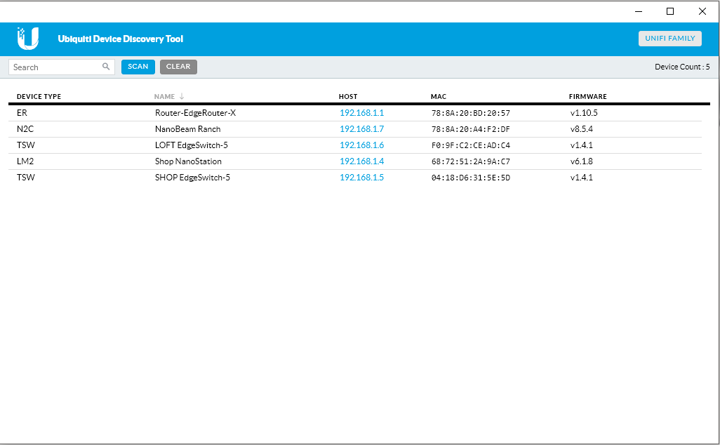 UBNT Discovery. UNIFI Discovery. Device Discovery Tool. UNIFI Discovery Tool.