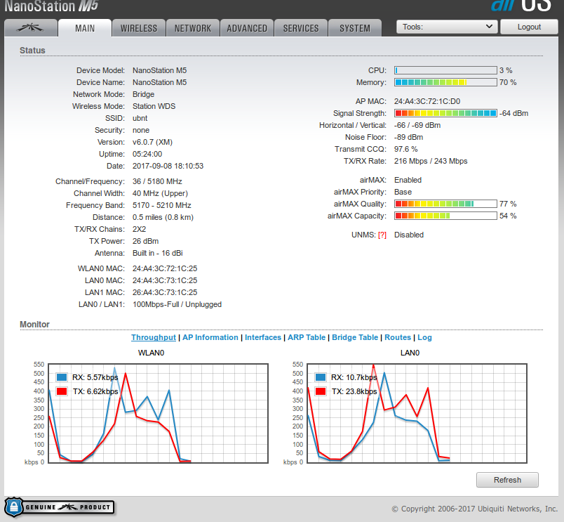 Nanostation M5 Setup And Configuration In Mac Sierra For Station