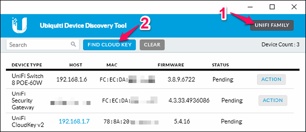 Chrome ubiquiti device discovery tool