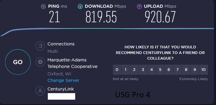 centurylink speed test servers