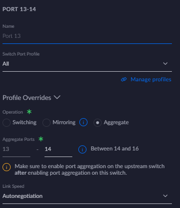 UniFi Switch Lite 16 PoE Link aggregation question | Ubiquiti