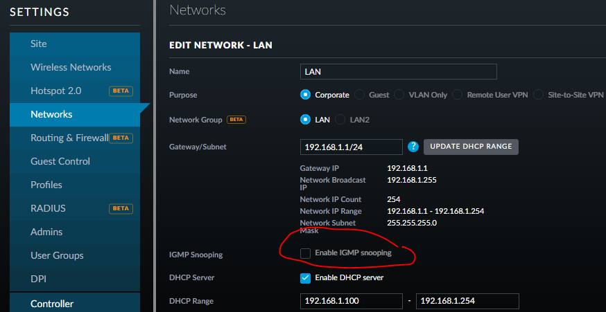 Enable network android. Ndi bandwidth.